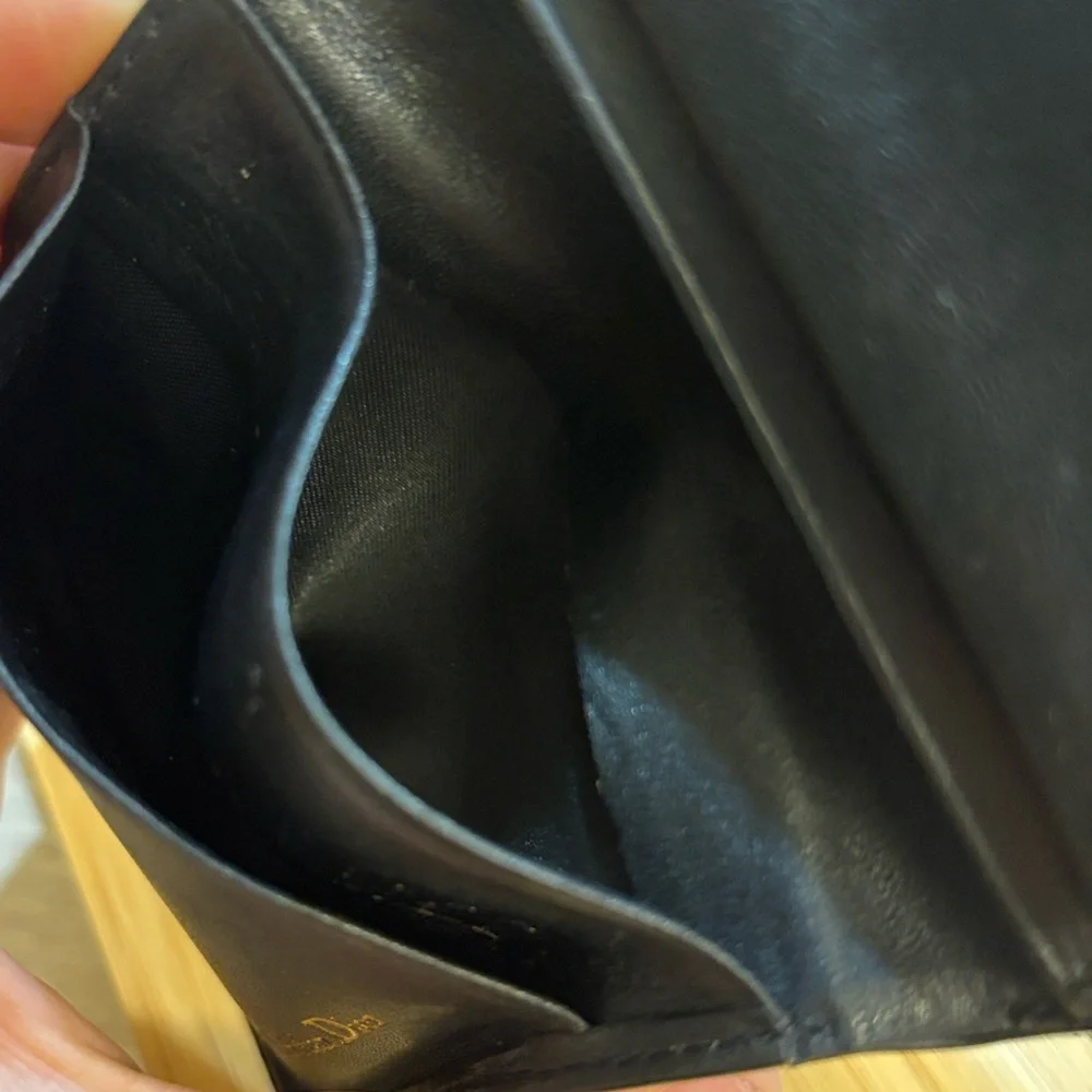 Christian‎ Dior Black Leather Wallet